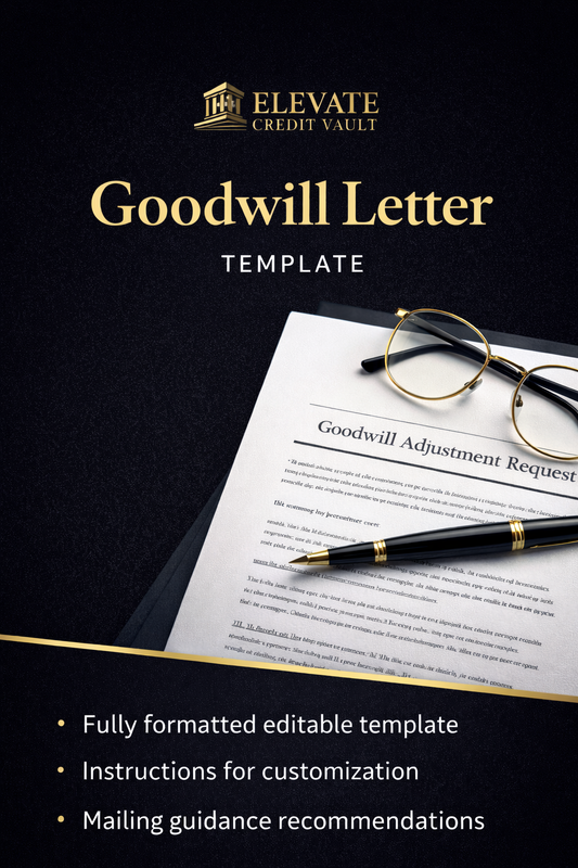 Goodwill Letter (Template)